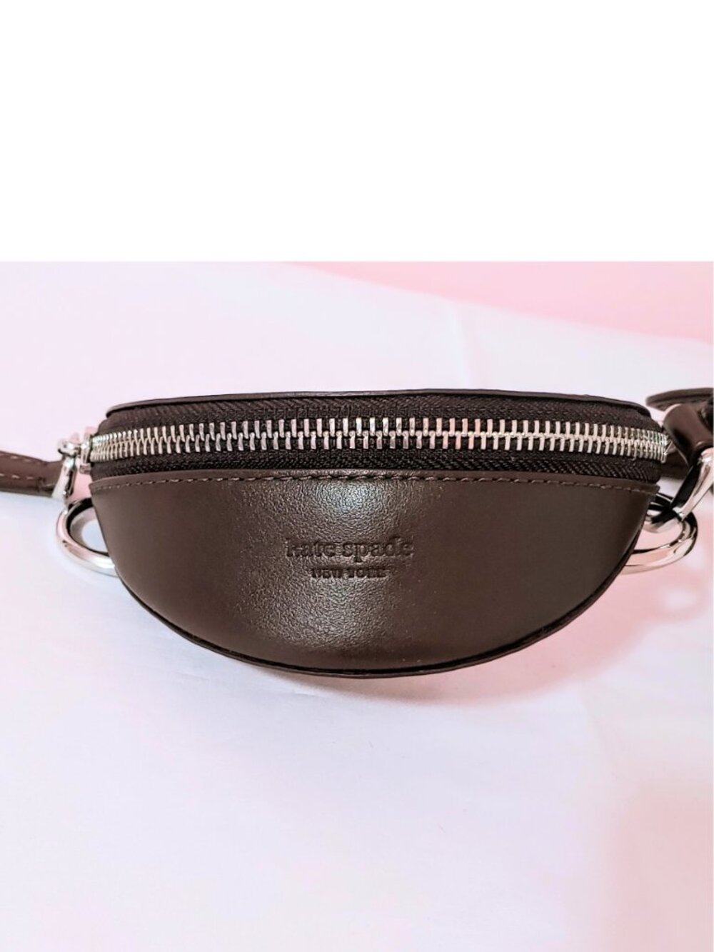 NEW Kate Spade Duo Bag in Leopard Haircalf Crossbody w/ Dark Brown leather trim - Picture 13 of 16
